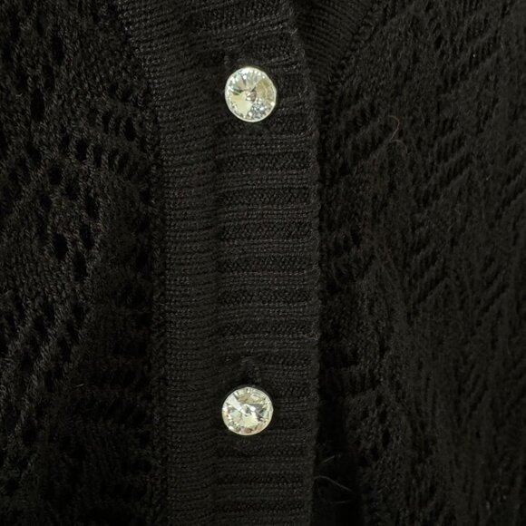 Bebe Black Lace Cardigan - Picture 5 of 6